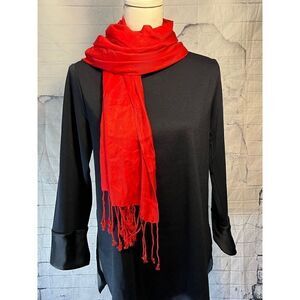 Soft red scarf